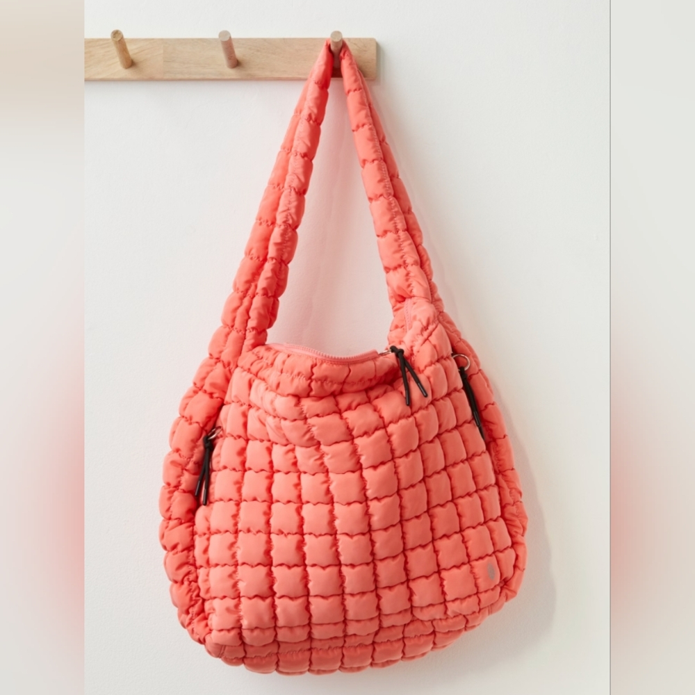 FP Movement Quilted Carryall Bag In Coral - Picture 2 of 3